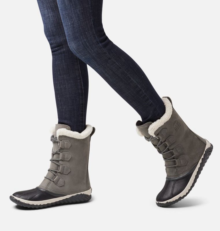 Womens Snow Boots Grey/Black - Sorel Out N About™ Plus Tall Duck Low - 429685-VJS